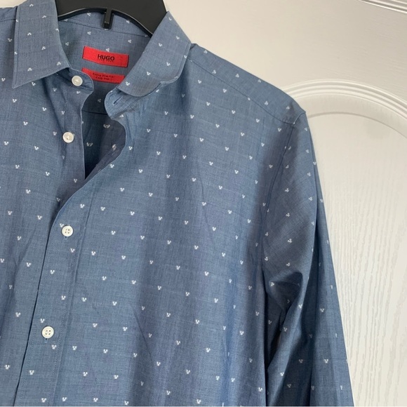 Hugo by Hugo Boss ELISHA FIL COUPE BUTTON-DOWN SHIRT - Picture 3 of 10